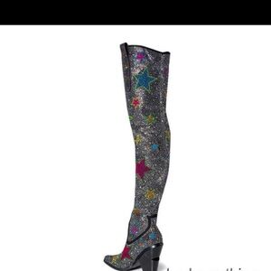 Colorful Star-Embellished Women's Boots